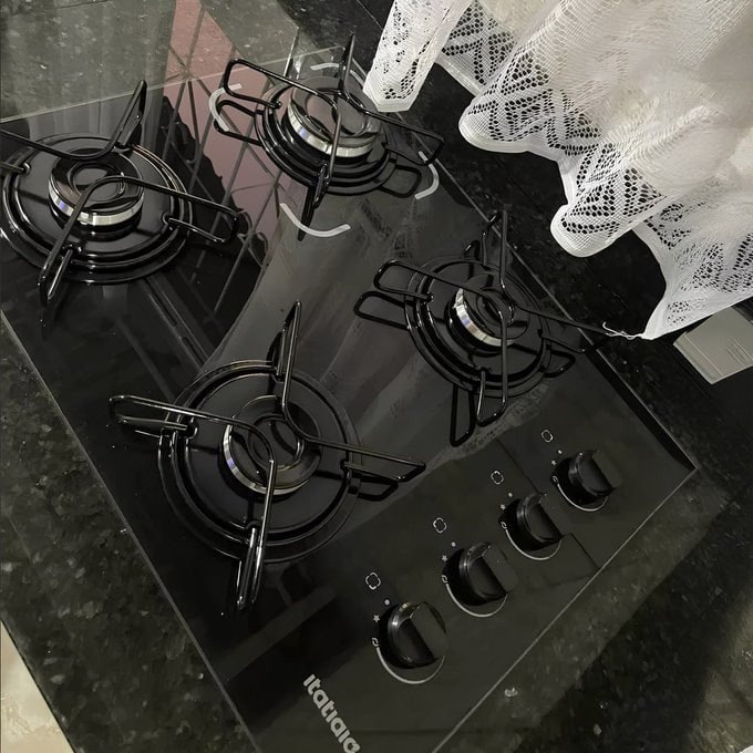 Cooktop Itatiaia Essencial 4 Bocas cor Preto