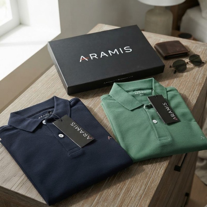 Polo Aramis Masculina Basic Piquet Mono Verde