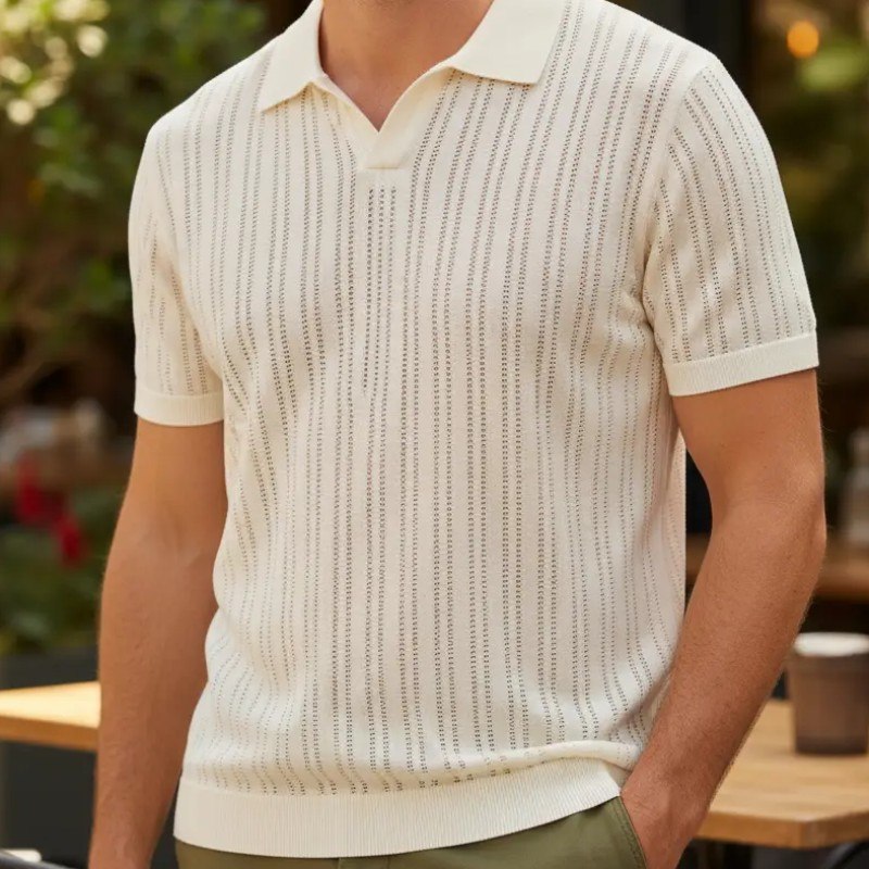 Camisa Gola Polo Tricot Masculina Texturizada Turim Opus