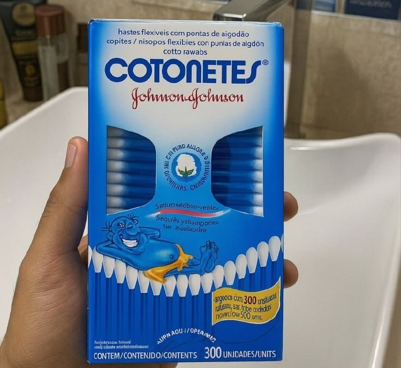 Cotonetes Hastes Flexíveis, 300un