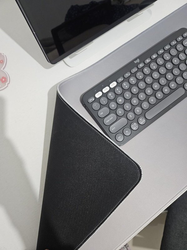 Geonav Mouse Pad Desk Tecido Sintético Impermeável Antiderrapante 80x30cm Cinza