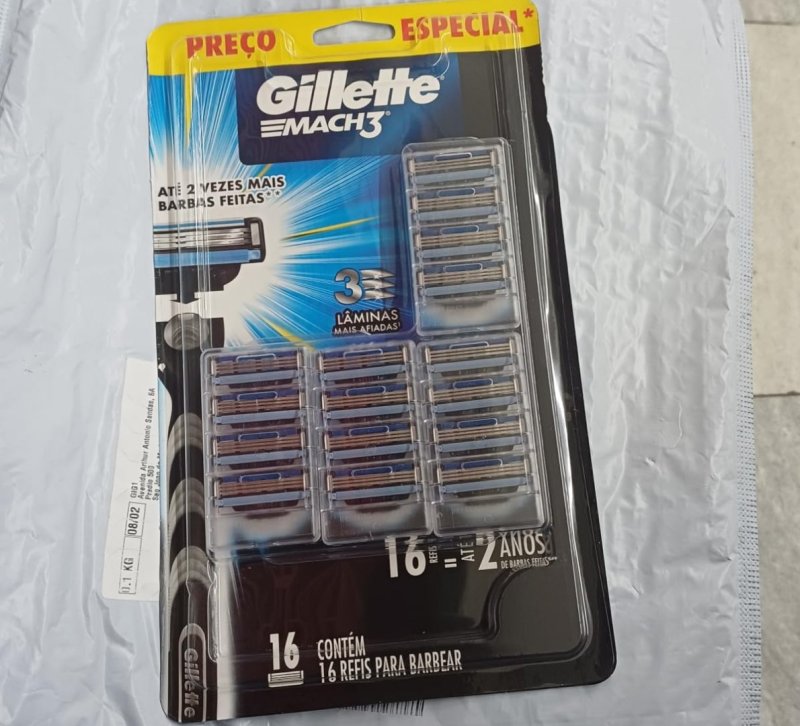Gillette Mach3 - Refil Para Barbear, 16 Unidades