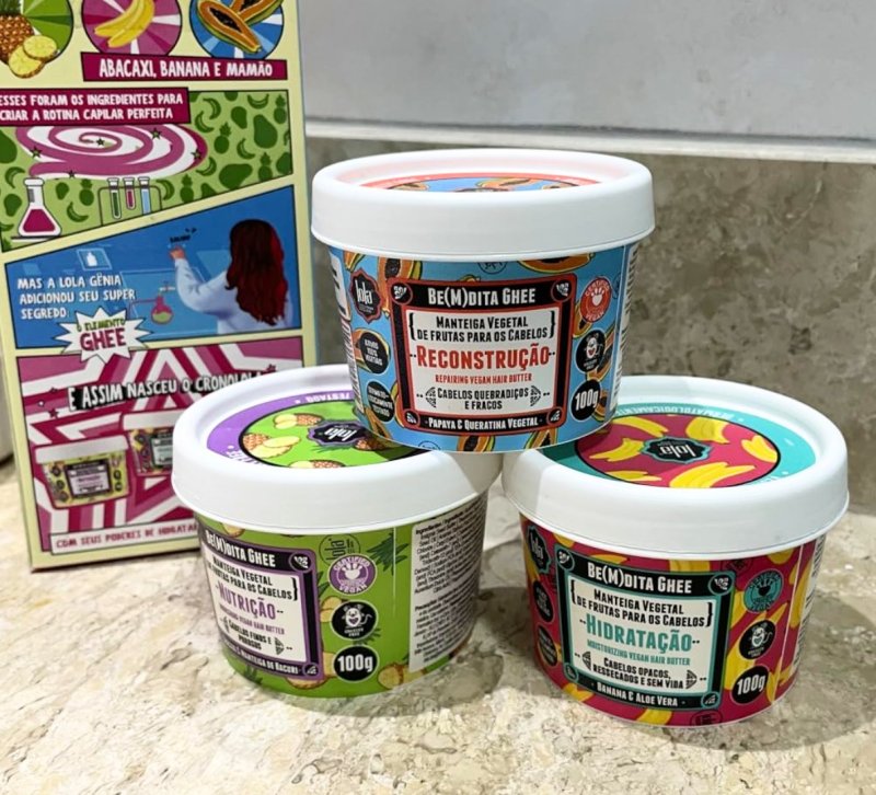 Lola Cosmetics Kit Cronograma Capilar Be(m) Dita Ghee - 3 Produtos