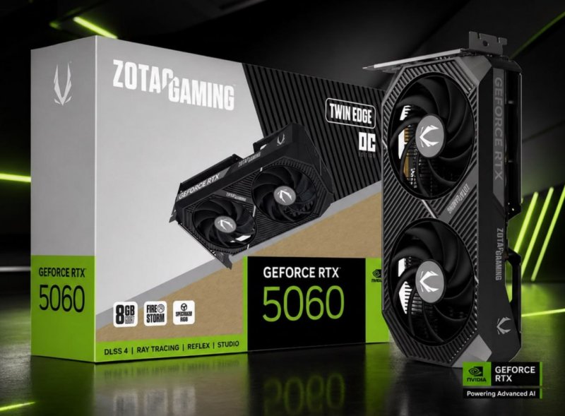 Placa De Video Nvidia GeForce RTX 5060 8GB Zt-B50600H-10M