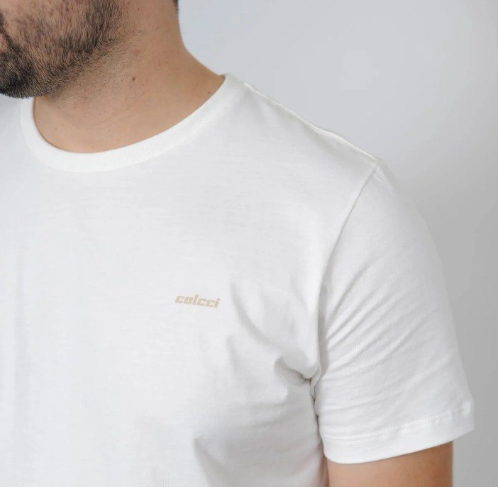 Camiseta Colcci Slim Inverno 2026 Off Off White