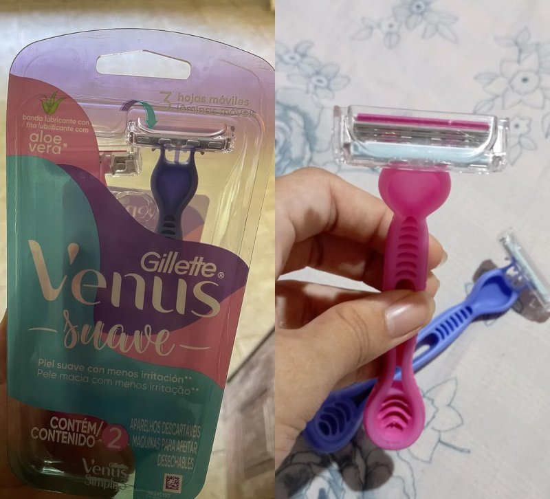 Gillette Venus Aparelho de Depilação Descartável Suave com Aloe, 2 Unidades