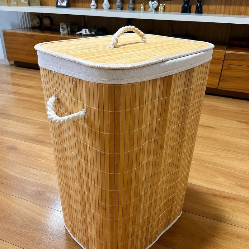Cesto Bambu Retangular 70L