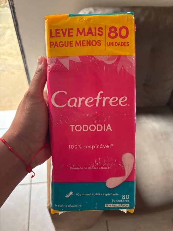 Pack 80 un. Carefree Protetor Diário s/ Fragrância