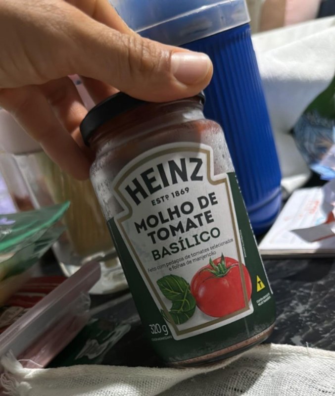 Heinz Molho de Tomate Rústico Basílico em Vidro 320G + Frete Grátis