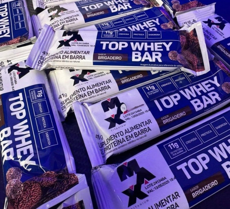 Max Titanium Top Whey Bar 12 Unidades