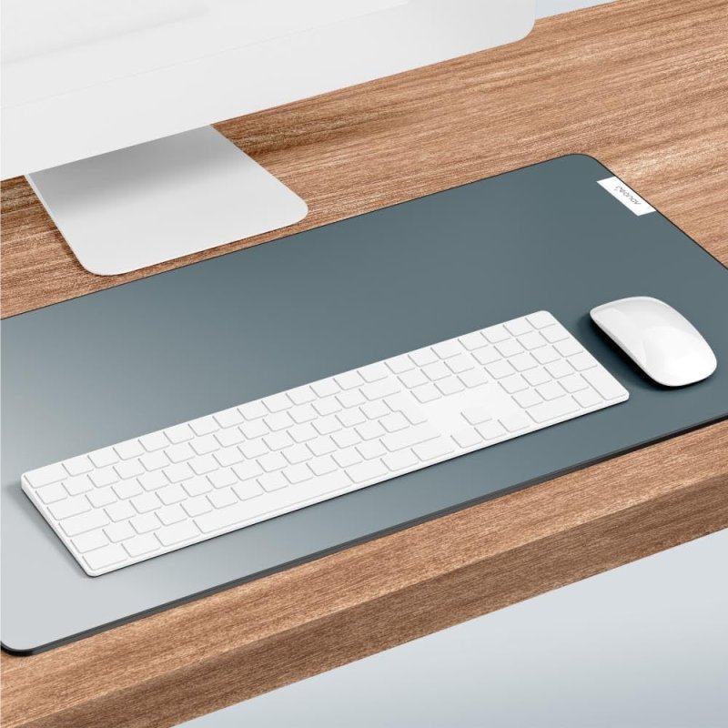 Geonav Mouse Pad Desk, Tecido sintético impermeável e antiderrapante, Toque macio, 80x30cm