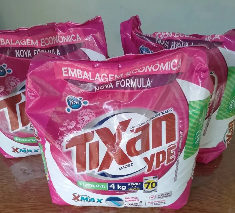 Lava Roupas Em Pó Concentrado Maciez Sachê 4kg Tixan Ypê