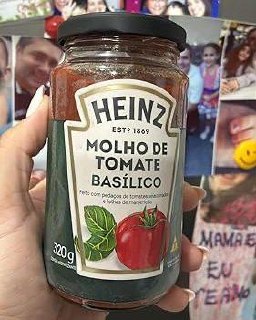 Heinz Molho de Tomate Rústico Basílico em Vidro 320g