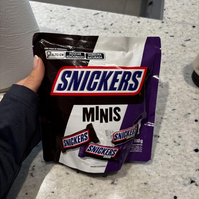 Chocolate Snickers Variedades Minis 180g (mín. 2 un.)