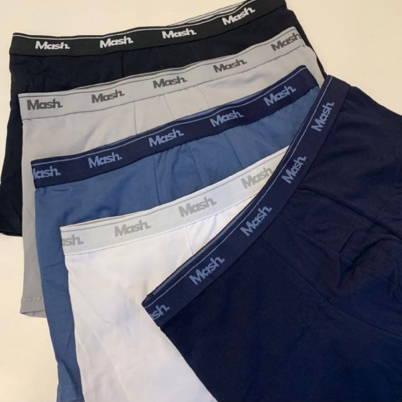 Kit Com 10 Cuecas Boxer Algodão Cotton Masculina Adulto Mash