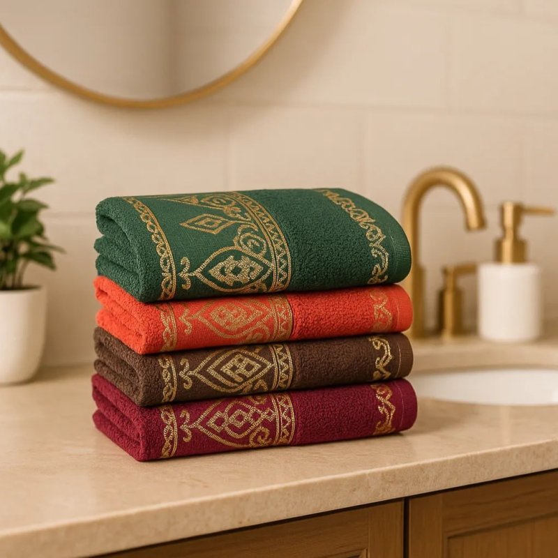 Kit 04 un. Toalha Rosto Algodão Luxo Laune Haus