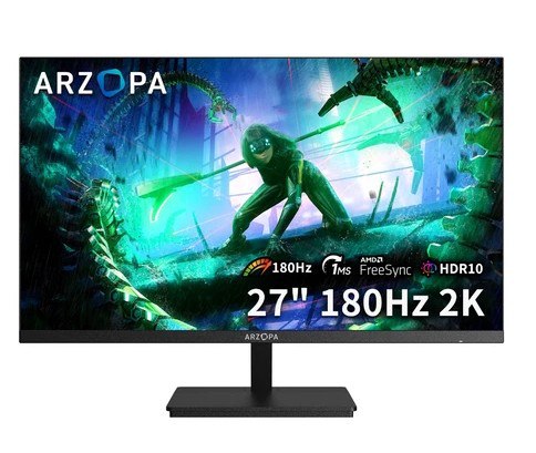 Monitor Gamer ARZOPA M1RC, 27" 2K QHD 180Hz IPS, 1ms