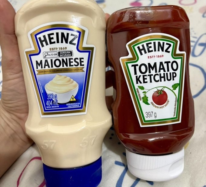 Heinz Pack Ketchup 397g + Maionese 390g + Frete Grátis