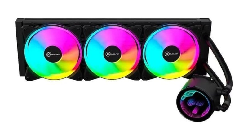 Water Cooler Kalkan Iota V2 360 RGB 360mm TDP 280W Preto