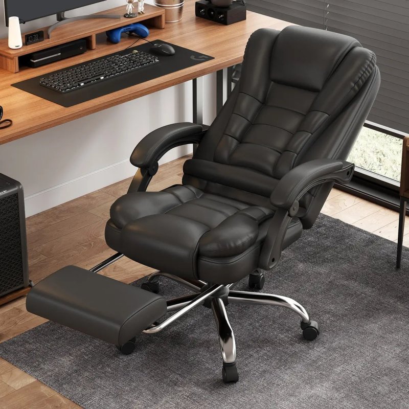 Cadeira Executiva Sweet Studio Ergonômica com Apoio para Pés e Encosto Reclinável
