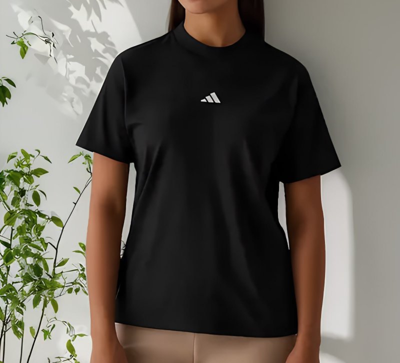 Camiseta Essentials De Algodão Com Logotipo Pequeno - adidas Preto G