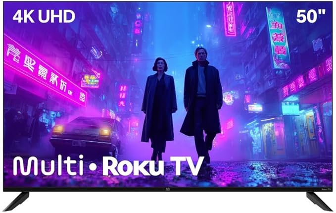 Smart Tv 50" Roku Multi 4K Compatível com Alexa e Google Home