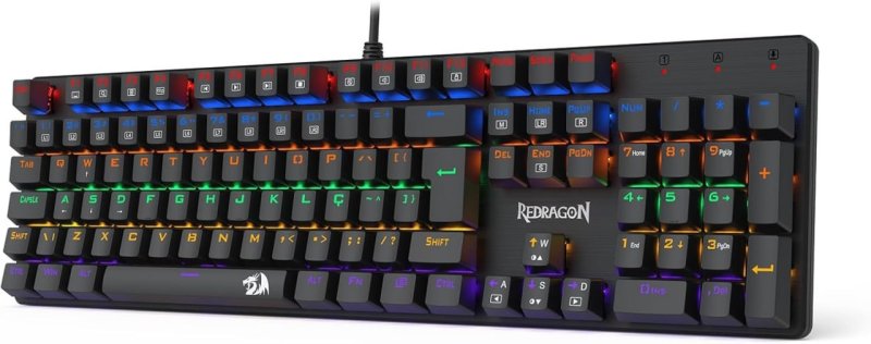 Teclado Mecânico Gamer Redragon Valheim Iluminação Rainbow