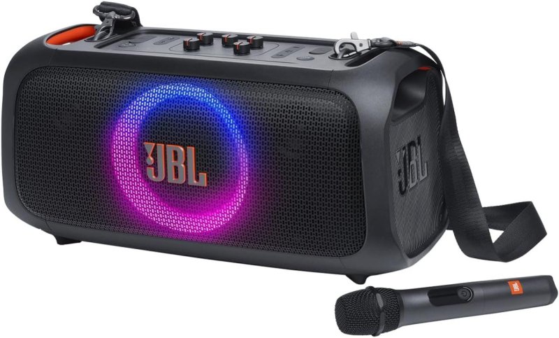 Caixa de Som JBL PartyBox On The Go Essential com Microfone Bluetooth