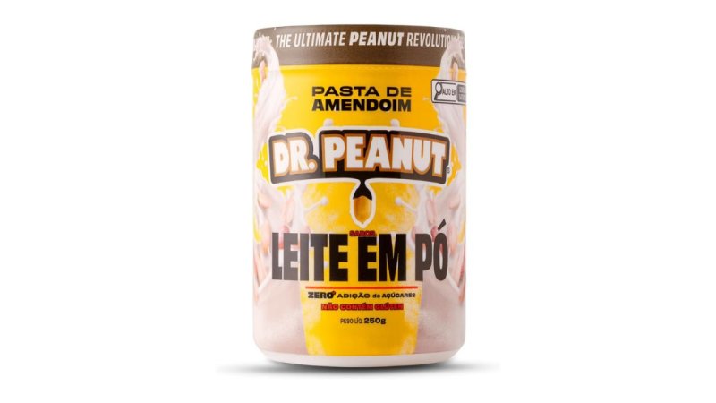 Pasta de amendoim Dr. Peanut 250g leite em pó