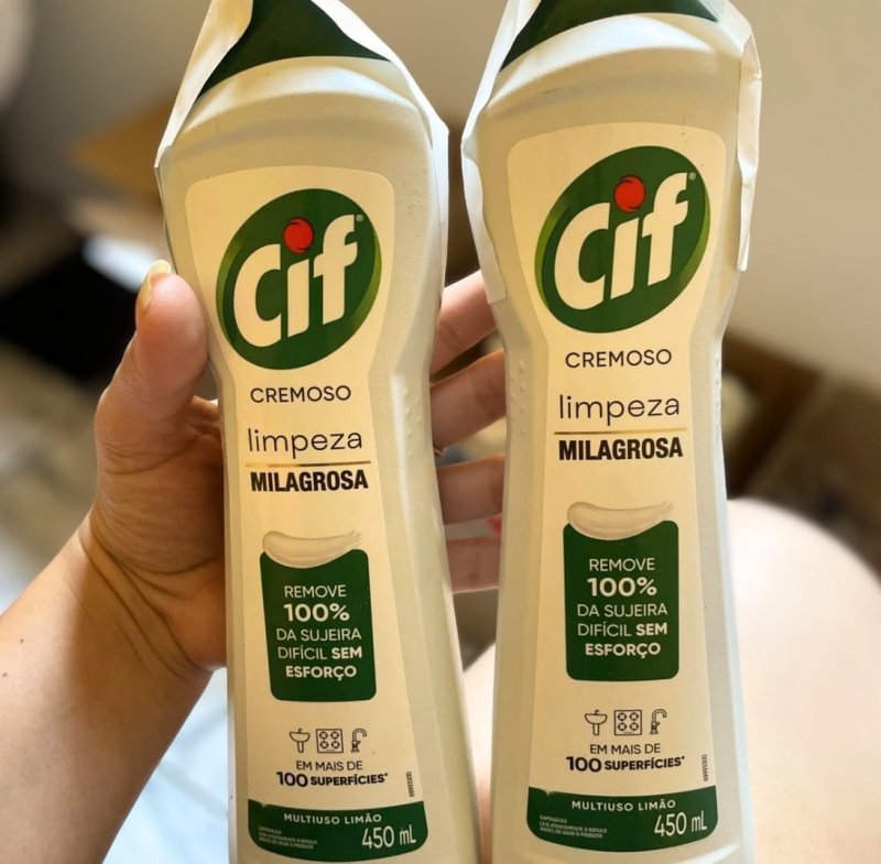 CIF Cremoso Limpreza Milagrosa Limão para casa 450ml