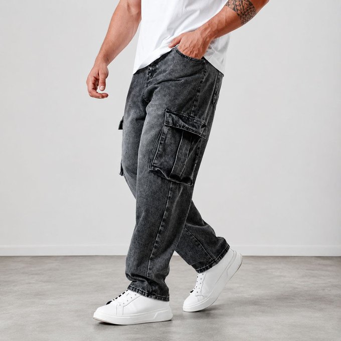 Calça Cargo Baggy Streetwear + Frete Grátis