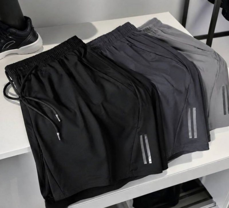 Kit 3 Bermuda Masculina Esportiva Secagem Rápida Ziper Bolso