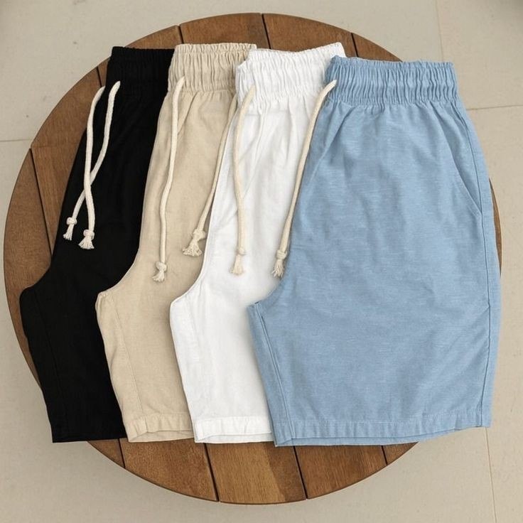 Kit 3 Shorts Masculino Bermuda Linho Verão