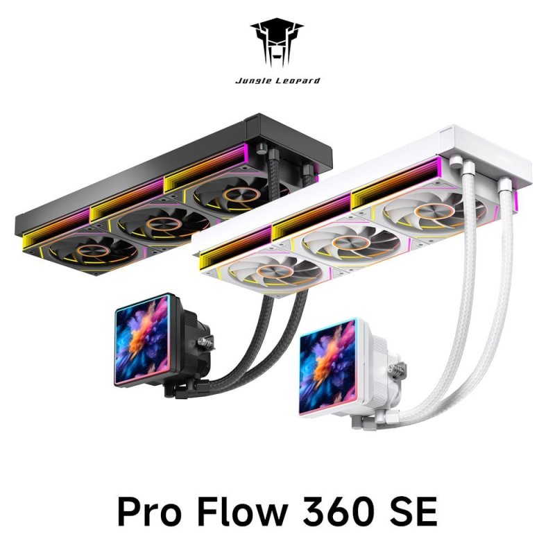 Water Cooler Jungle Leopard Pro Flow 360mm Tela Lcd 5.5 Argb