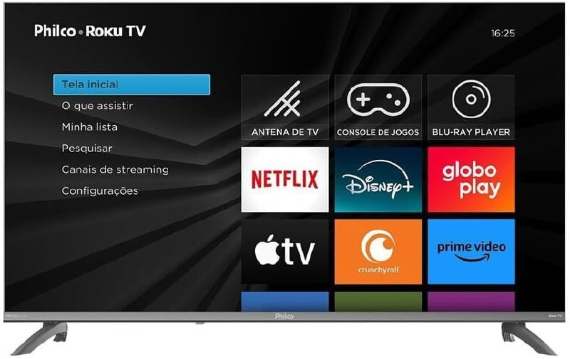 Philco Smart TV 43" Roku TV HDR10 Dolby Áudio