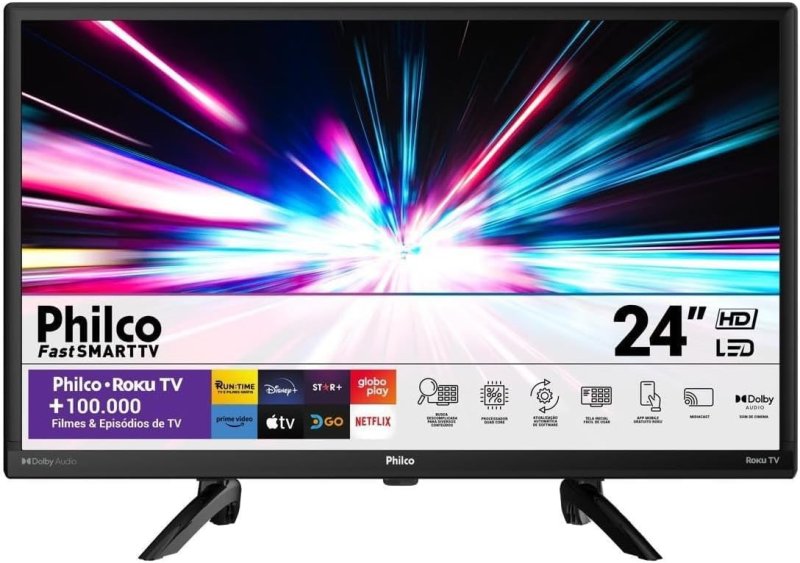 Philco PTV24G5YR2CP 24" Roku TV - Dolby Audio