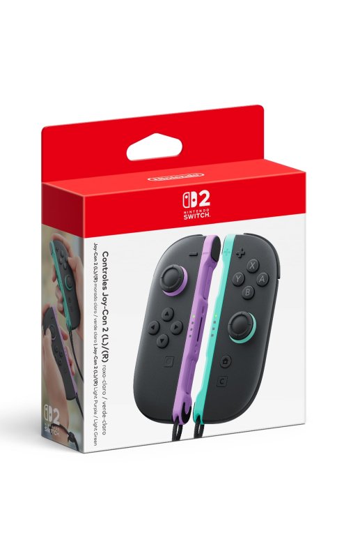 Joy-Con Roxo e Verde Claro para Switch 2