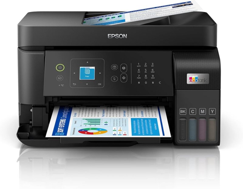 Epson EcoTank L5590 - Multifuncional Wi-Fi Tanque Colorida - Preta