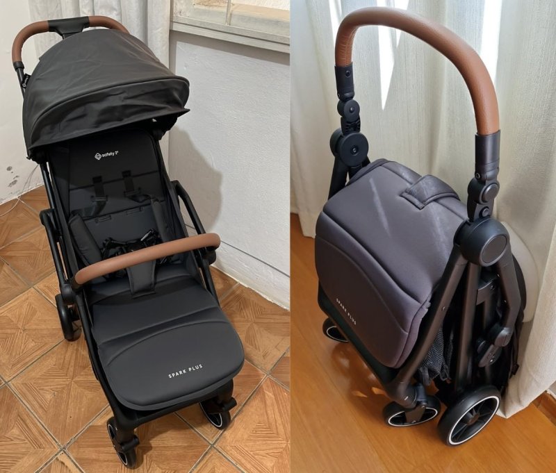 Carrinho de Bebê Safety 1st, Spark Plus, 0 meses a 22 kg, Grey Frost