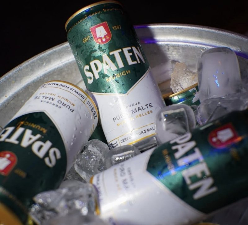 Pack Cerveja Spaten, Puro Malte, 269ml, Lata - 8 Unidades