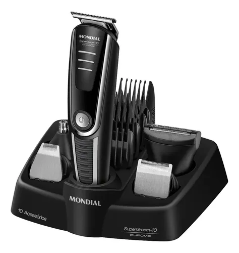 Aparador De Pelos Supergroom-10 Mondial Bivolt Bg-10