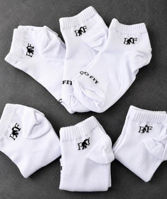 Kit 6 Pares Meias Soquete Cano Curto Baixo Algodão Polo Fit