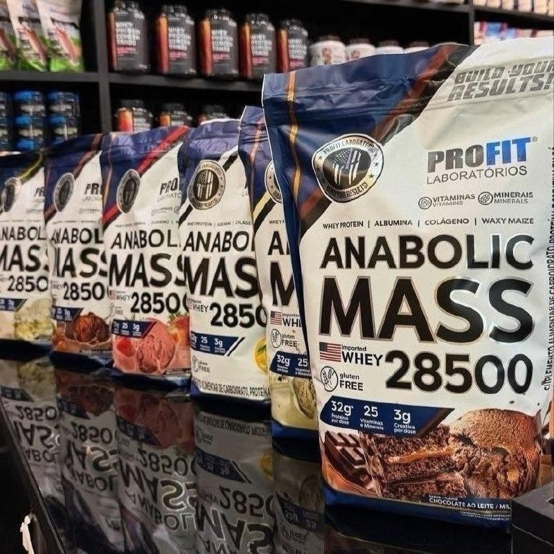 Hipercalórico Anabolic Mass 28500 3kg Profit Labs Cookies And Cream