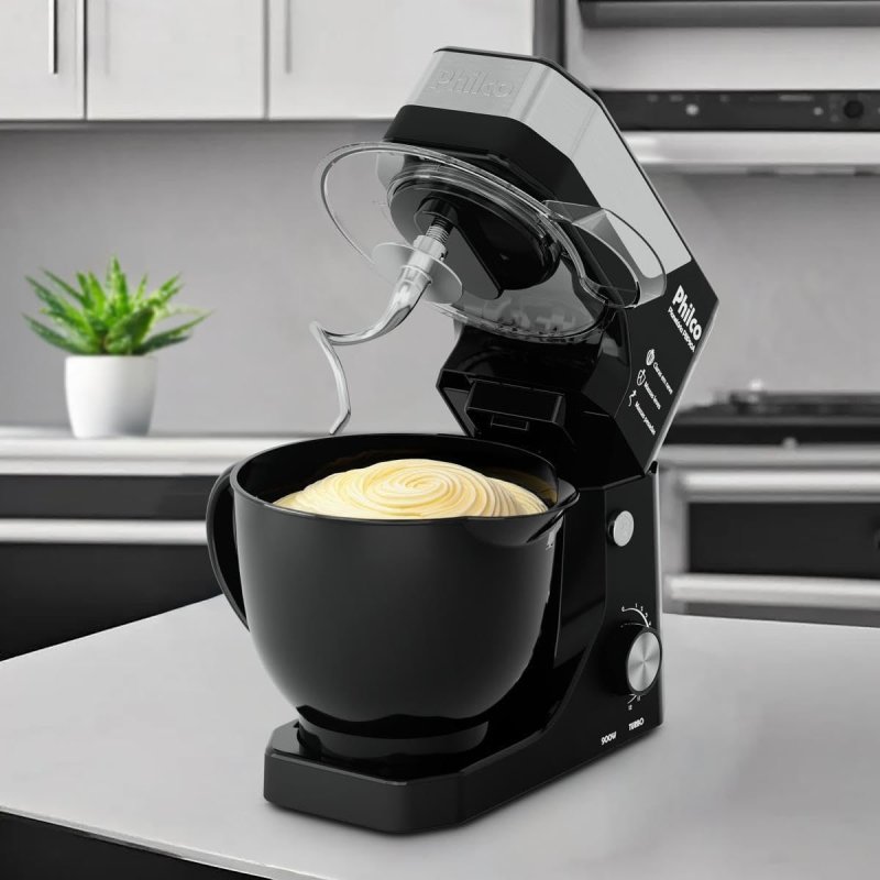 Philco Batedeira Planetária 800W 12 Velocidades 5L - Preta