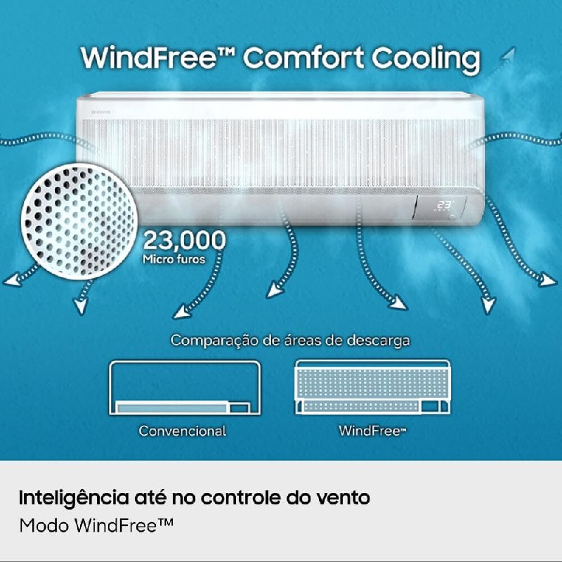 Samsung Ar-condicionado Inverter WindFree AI Pro 24000 BTU 220V