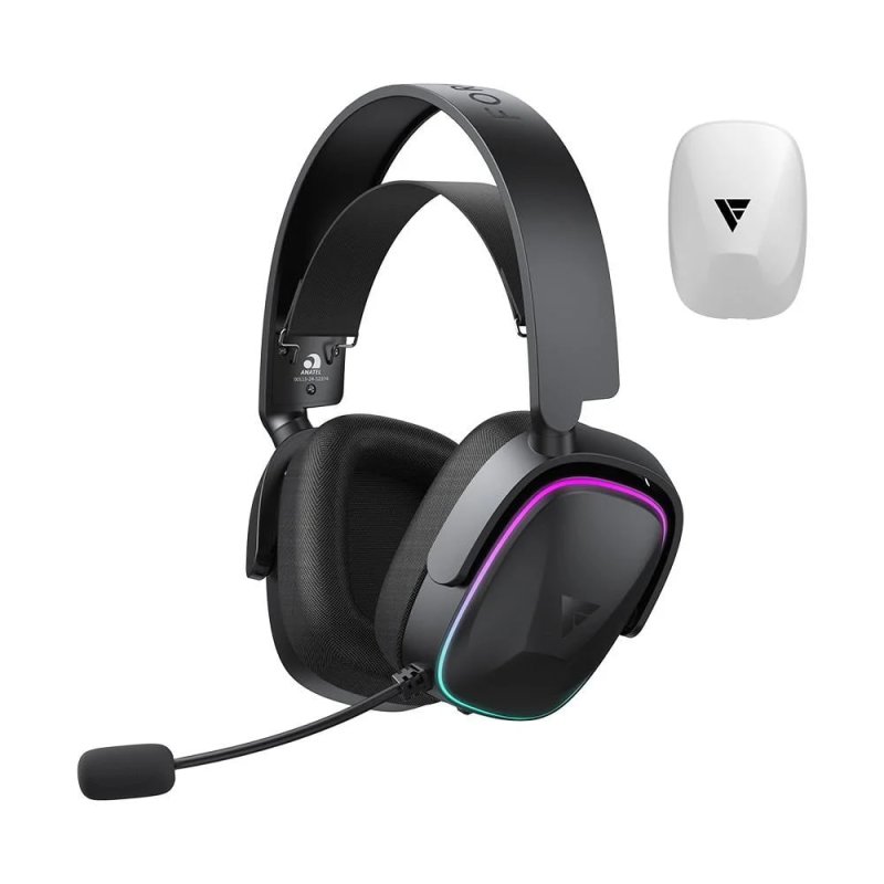 Headset Gamer Sem Fio Force One Supersonic 7.1 Surround, Wireless, Preto FR.AU.SU.01