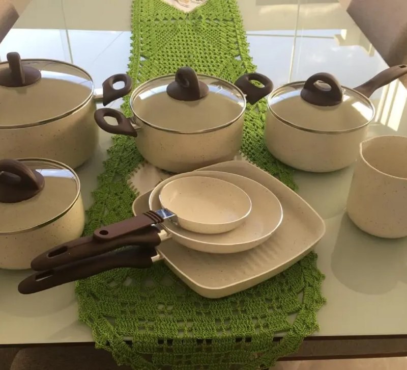 Conjunto de Panelas 8 Peças Ceramic