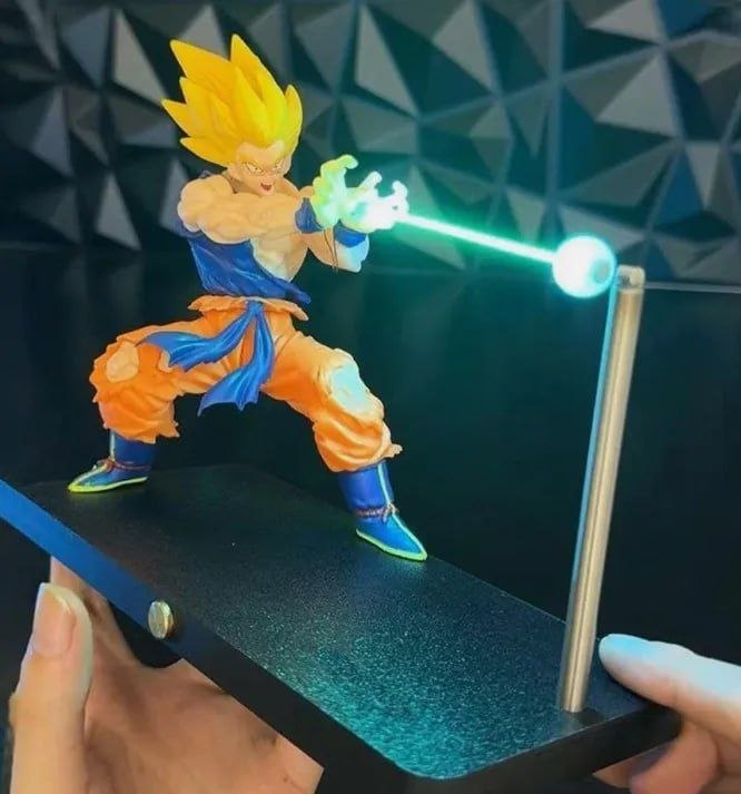 2 UNIDADES - Luminária Led Recarregável Magnética Goku 127/220v