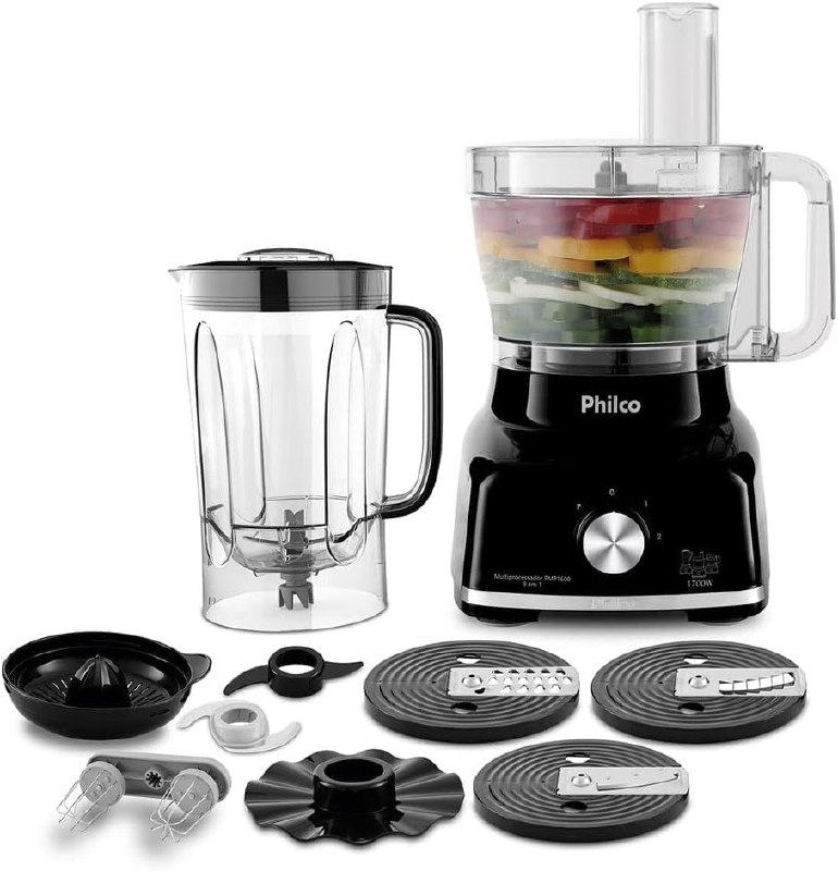 Philco Multiprocessador PMP1600P - 1700W - Preto 127V