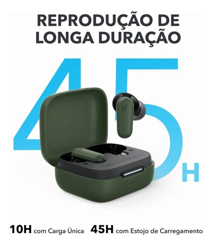 Anker Soundcore P30i - Bluetooth 5.4 - Cancelamento Adaptativo - 45H Bateria - Verde